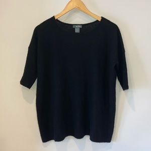 Griffey cashmere boxy short sleeve sweater